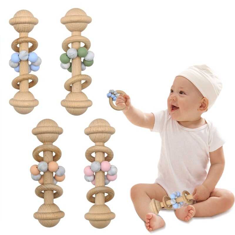 Beech Teether Rattle Toy