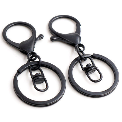 10/20/50/100Pcs Key Ring, Lobster Claw Clasps, Split Ring