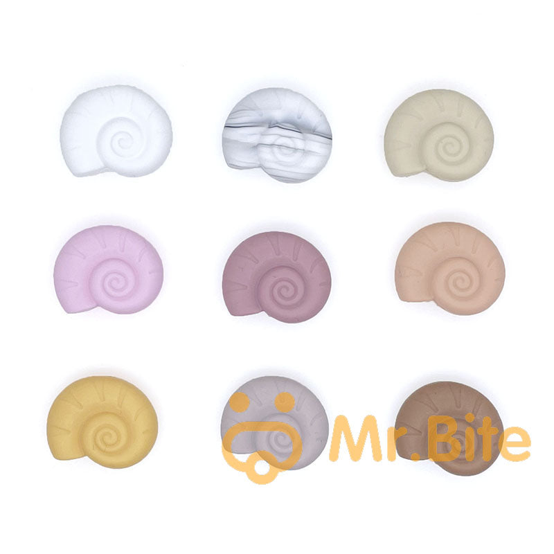 Snail Shell Silicone Beads 23*28mm