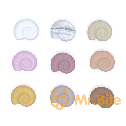 Snail Shell Silicone Beads 23*28mm