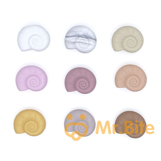 Snail Shell Silicone Beads 23*28mm