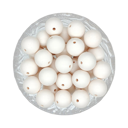 15mm Round Silicone Beads #120 - #137