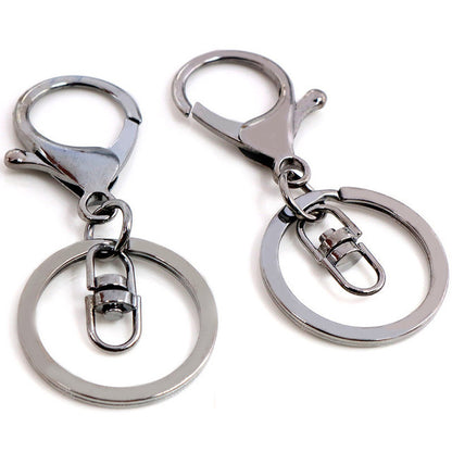 10/20/50/100Pcs Key Ring, Lobster Claw Clasps, Split Ring