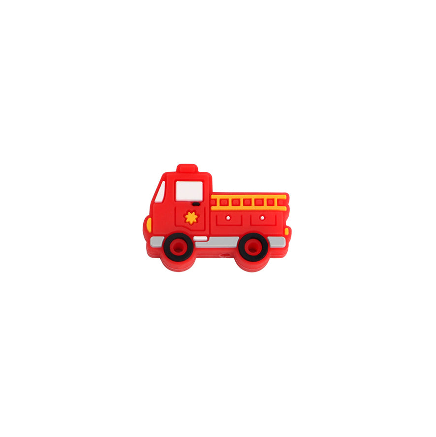 Fire Fighting Truck Silicone Beads - 30*21*8mm