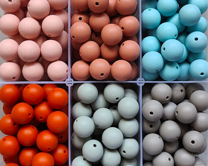 15mm Round Silicone Beads