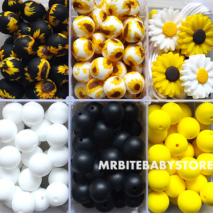 Sunflower Assorted Silicone Beads Kit