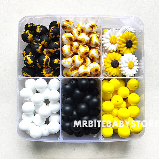 Sunflower Assorted Silicone Beads Kit