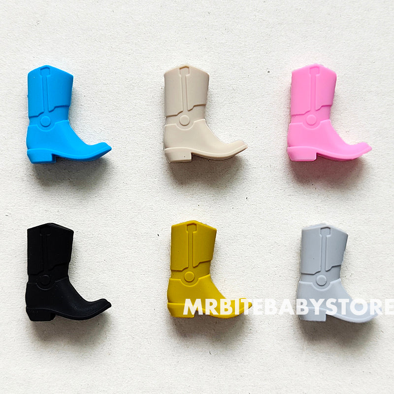 Cowboy Boot Silicone Beads - 14*30*10mm