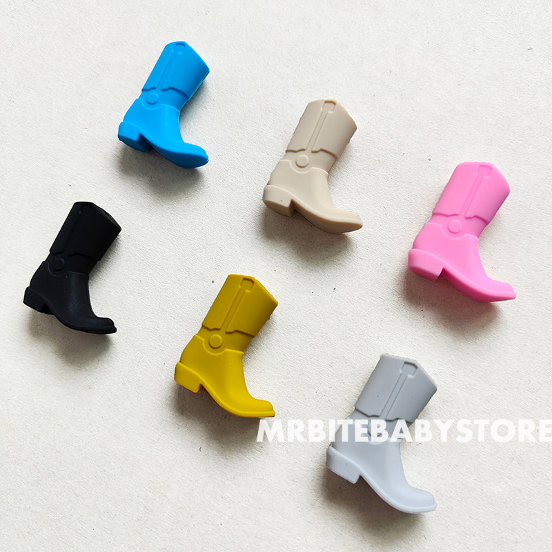 Cowboy Boot Silicone Beads - 14*30*10mm