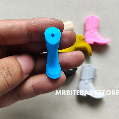 Cowboy Boot Silicone Beads - 14*30*10mm