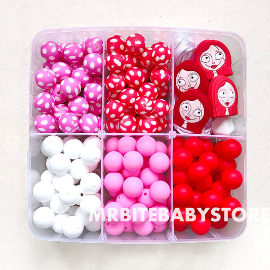 162Pcs Halloween Assorted Silicone Beads Kit
