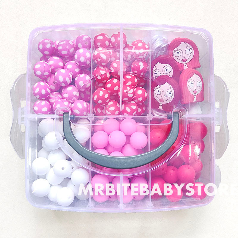 162Pcs Halloween Assorted Silicone Beads Kit