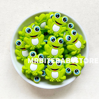 Frog Silicone Beads 22*25mm