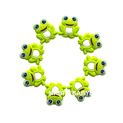 Frog Silicone Beads 22*25mm