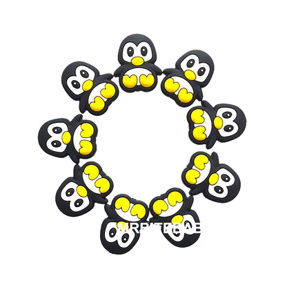 Penguin Silicone Beads 23*27mm