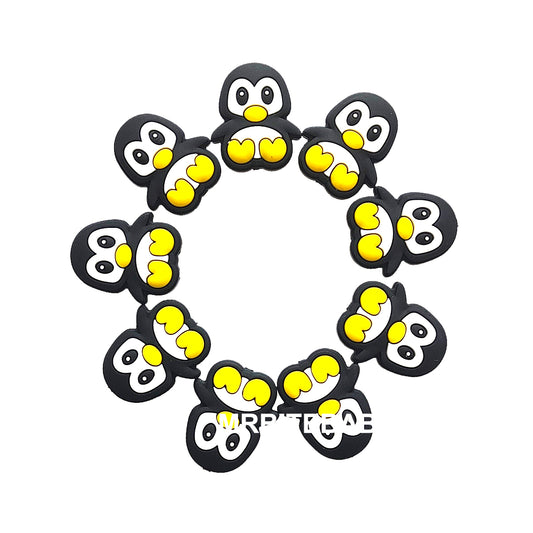Penguin Silicone Beads 23*27mm
