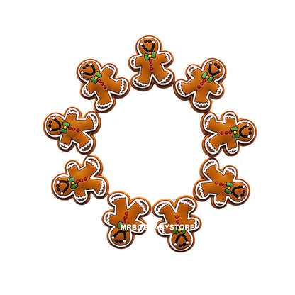 New Gingerbread Man Silicone Beads 24*28mm