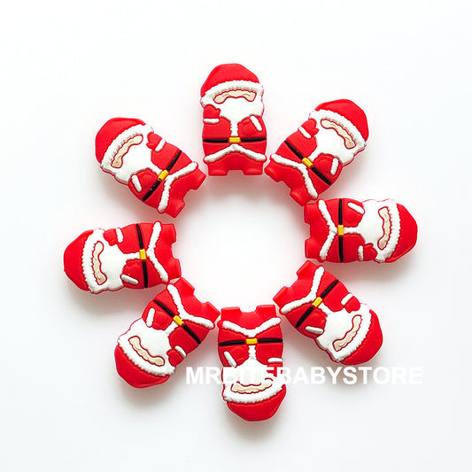 5-50Pcs Silicone Santa Claus Focal Beads 18*32mm 