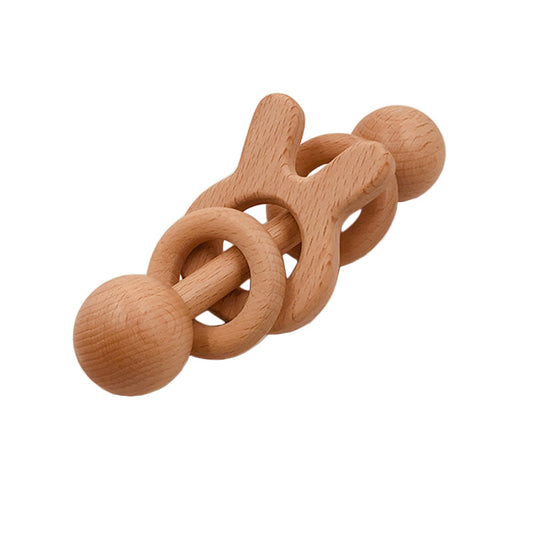 Bunny Teether Wooden Rattle