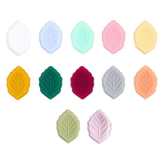 Leaf Silicone Beads - 19*28mm