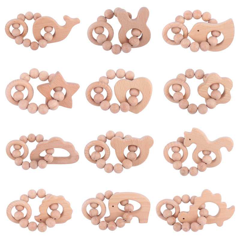 Beech Wood Teething Ring Ratle