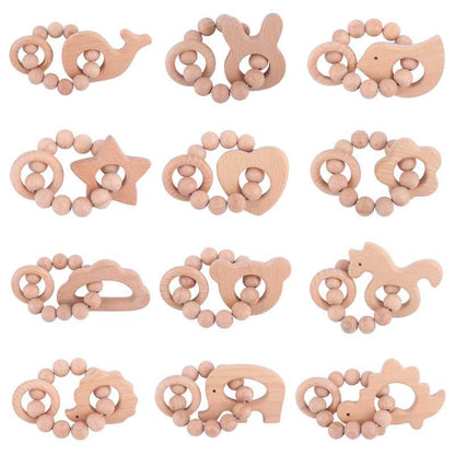 Beech Wood Teething Ring Ratle