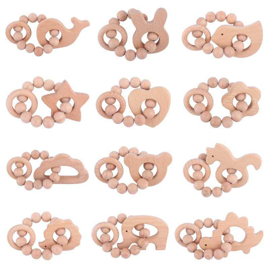 Beech Wood Teething Ring Ratle