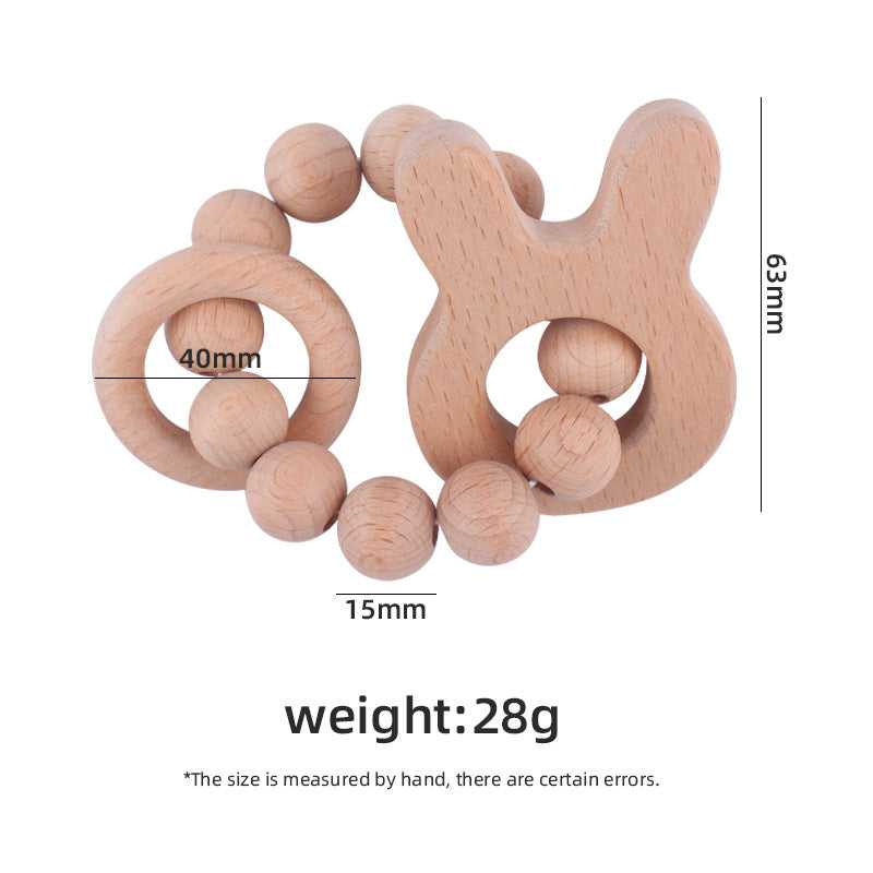 Beech Wood Teething Ring Ratle