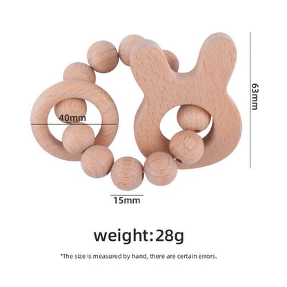 Beech Wood Teething Ring Ratle