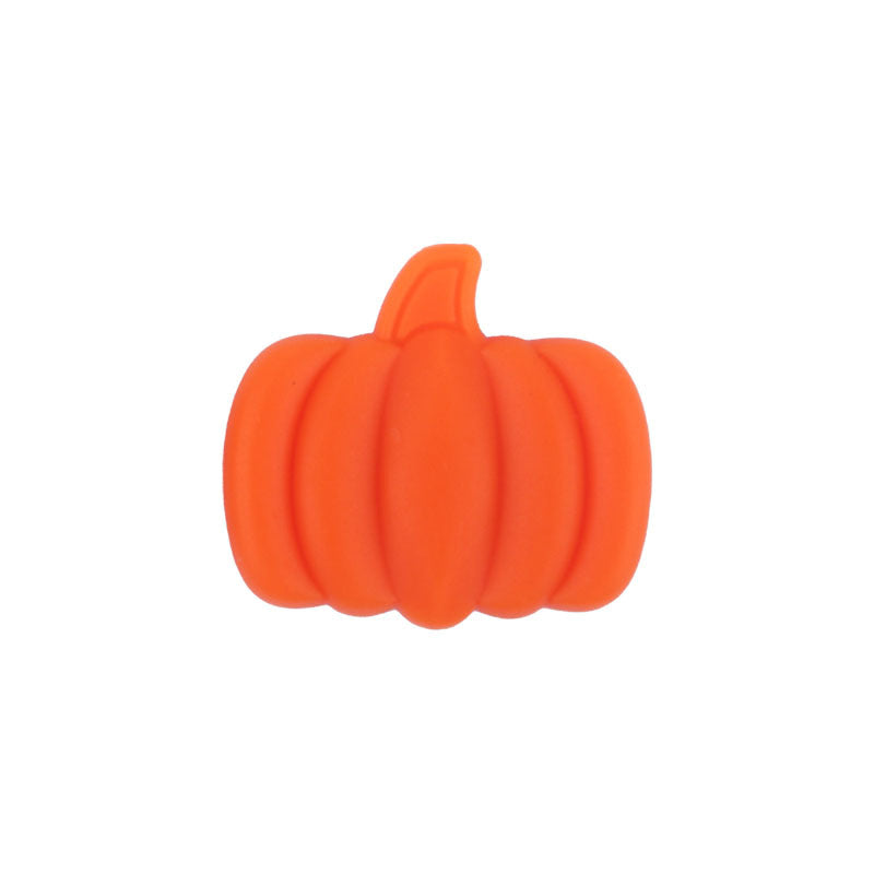 Harvest Pumpkin Silicone Beads - 27*30mm