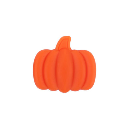 Harvest Pumpkin Silicone Beads - 27*30mm