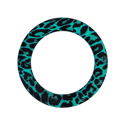 65mm Print Silicone Round Loop with 2 hole