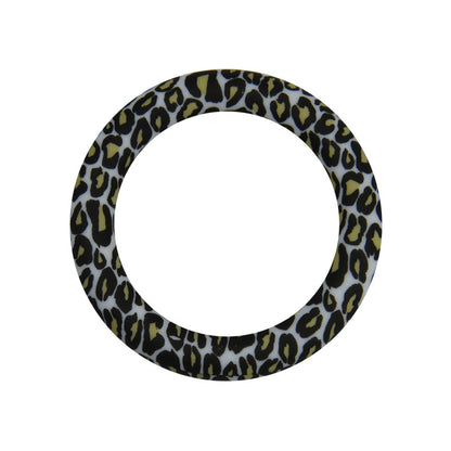 65mm Print Silicone Round Loop with 2 hole