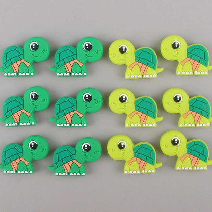 New - Turtle Silicone Beads - 25*35mm