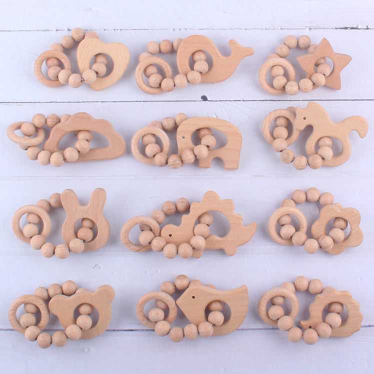 Beech Wood Teething Ring Ratle