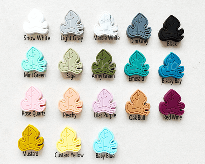 Monstera Silicone Beads 27*26*7mm