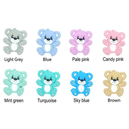 Bear Silicone Beads - 30*25mm