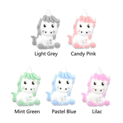 Unicorn Silicone Beads - 25*35mm