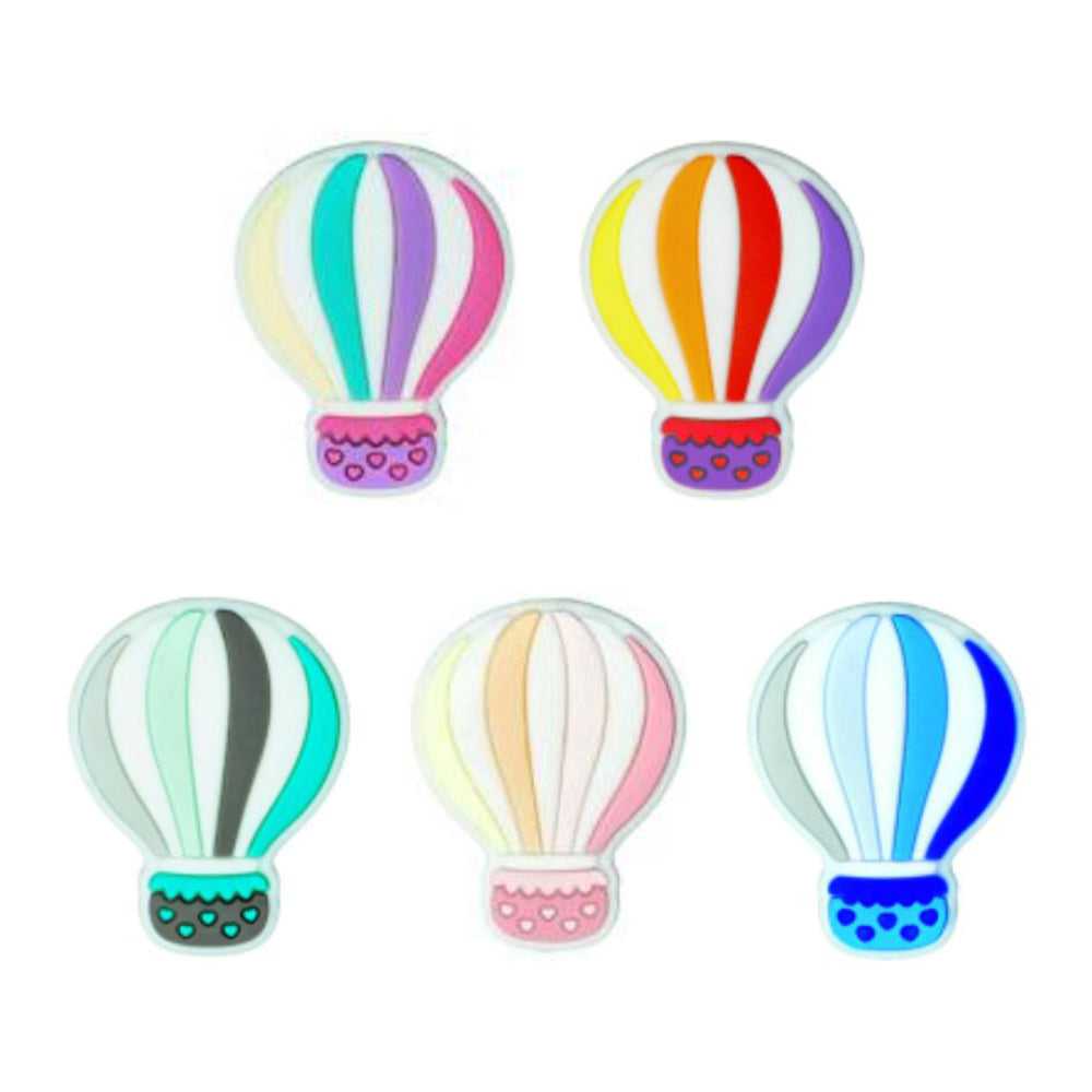Hot Air Balloon Silicone Beads - 28*22mm