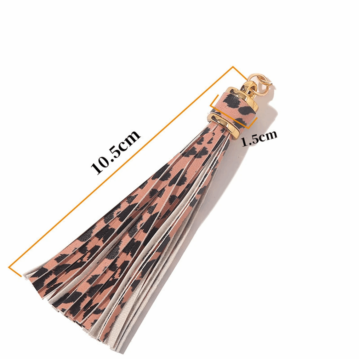 Leopard Sunflower Leather Tassel, PU Tassel