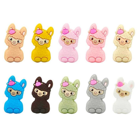 Alpaca Silicone Beads - 31*18mm
