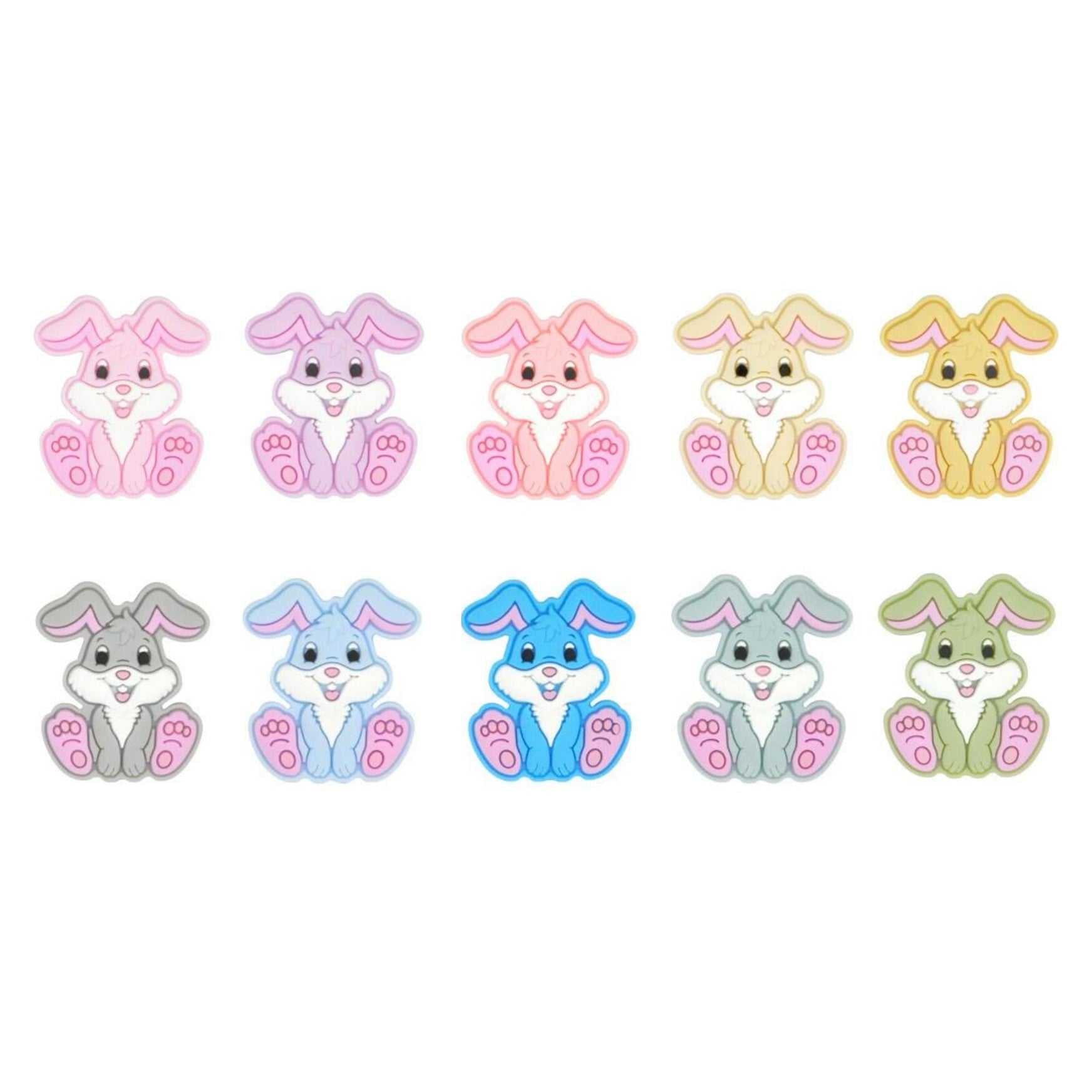 Rabbit Silicone Beads - 28*24mm