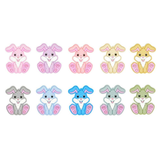 Rabbit Silicone Beads - 28*24mm