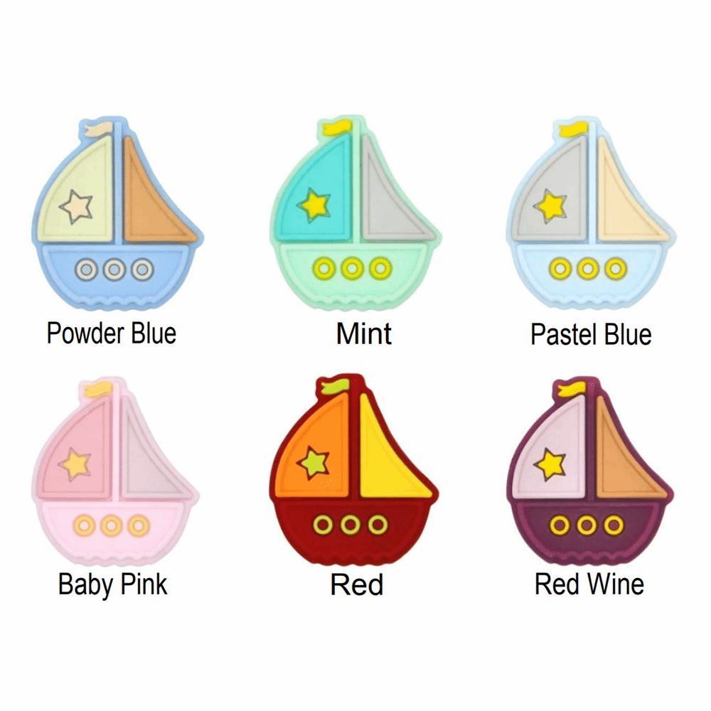 Boat Silicone Beads - 28*25mm