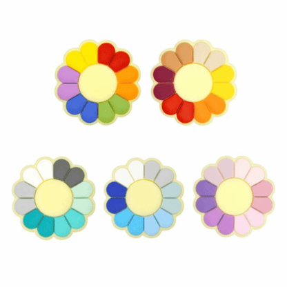 Sun Flower Silicone Beads - 28*28mm