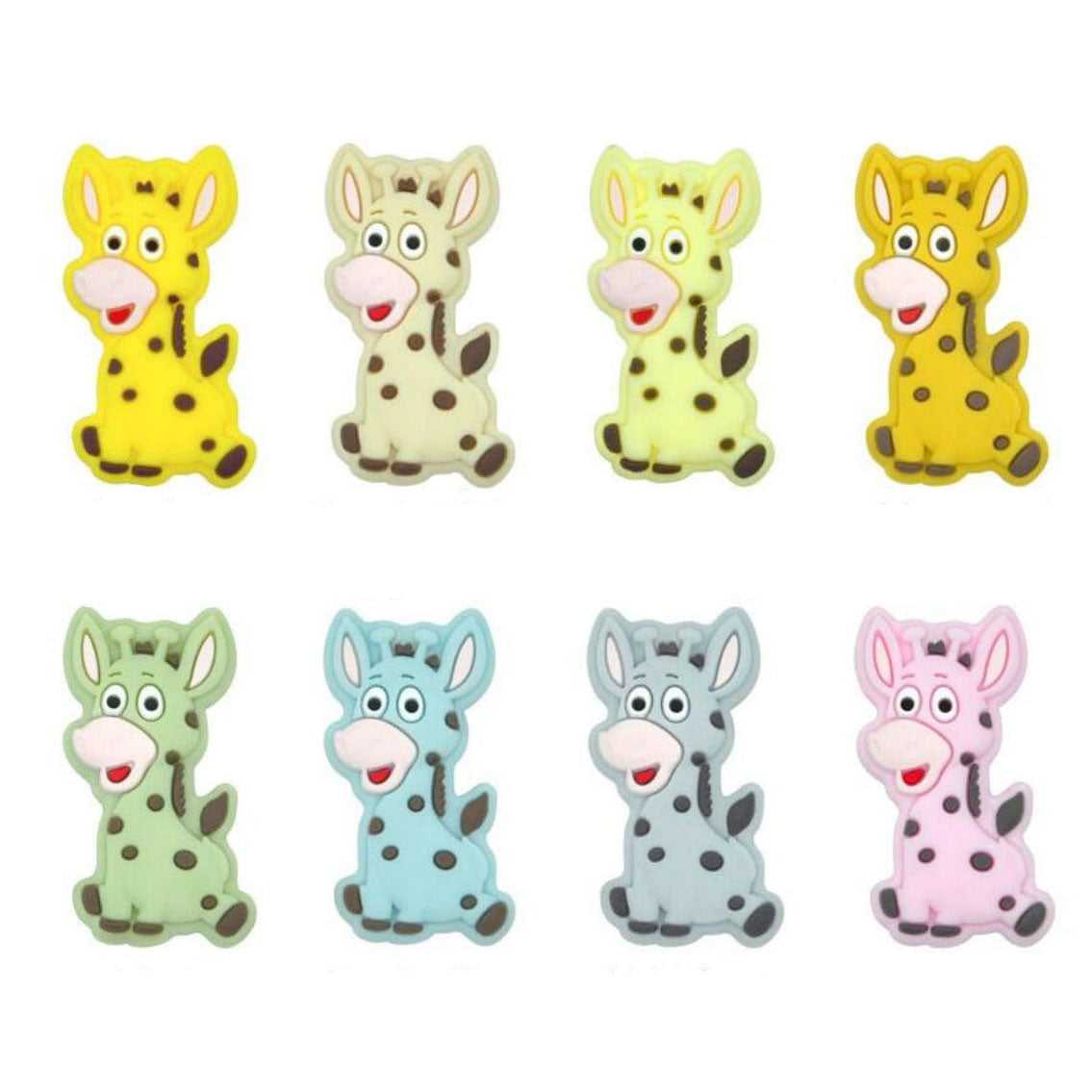 Giraffe Silicone Beads - 32*18mm