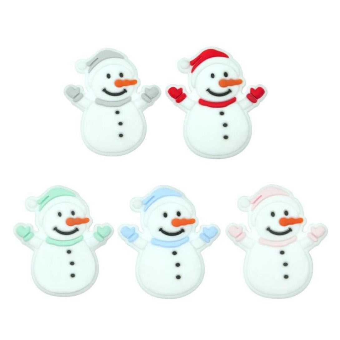 Snowman Silicone Beads - 33*30mm