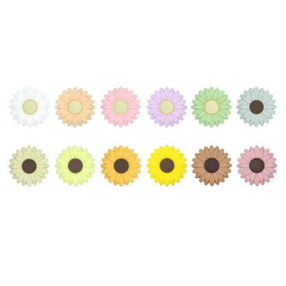 Daisy/Sunflower Silicone Beads - 20/30mm