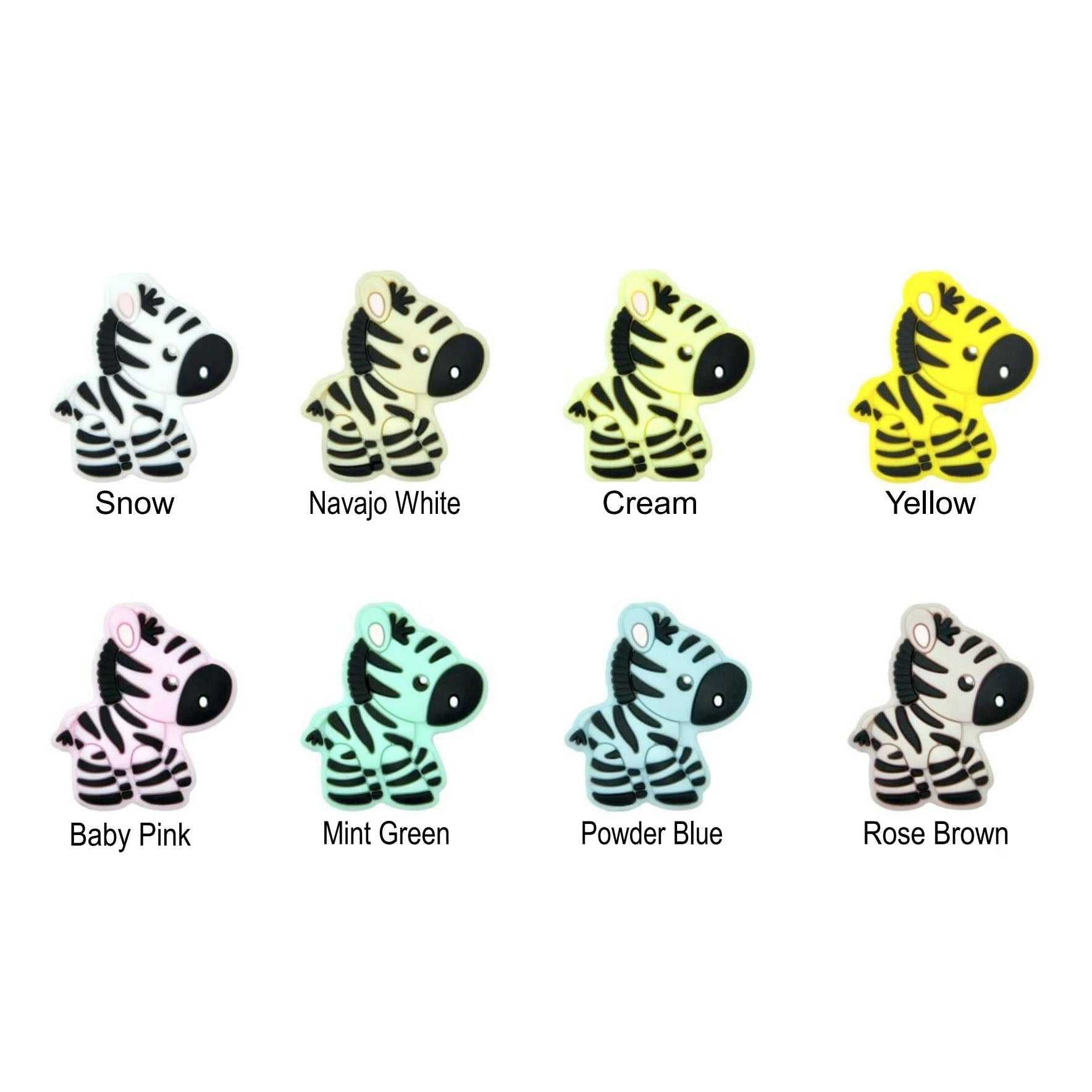 Zebra Silicone Beads - 31*29mm