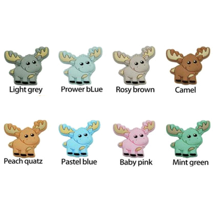 Moose Silicone Beads - 28*30mm